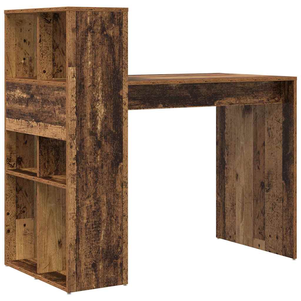 Bord med hylde Gammelt træ 108 x 55 x 103.5 cm Konstrueret træ