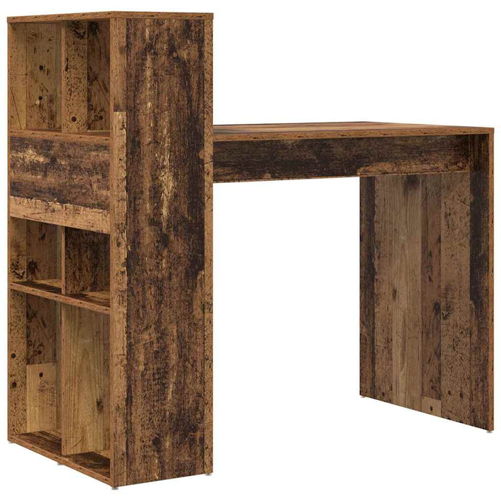 Bord med hylde Gammelt træ 108 x 55 x 103.5 cm Konstrueret træ