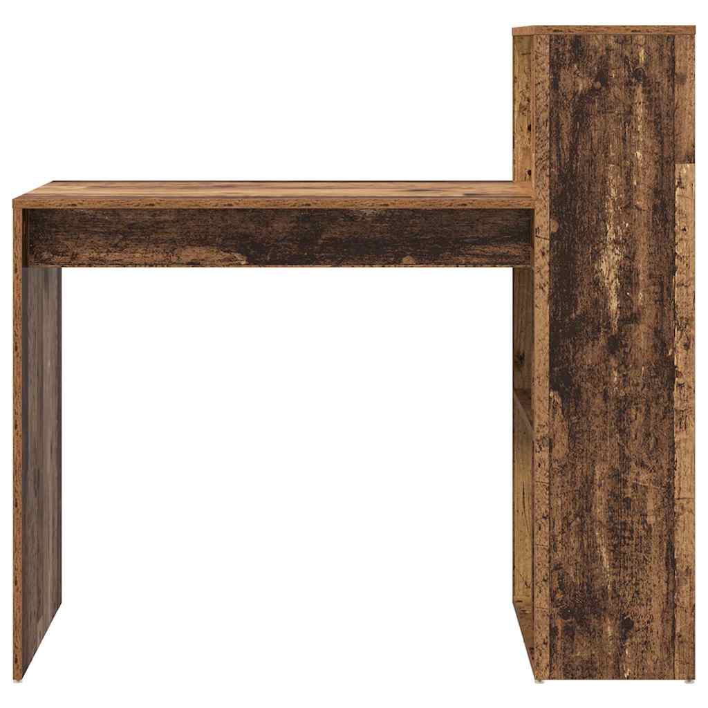 Bord med hylde Gammelt træ 108 x 55 x 103.5 cm Konstrueret træ