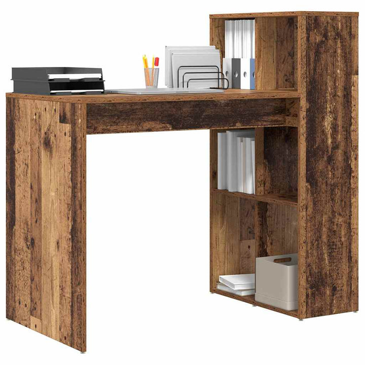 Bord med hylde Gammelt træ 108 x 55 x 103.5 cm Konstrueret træ