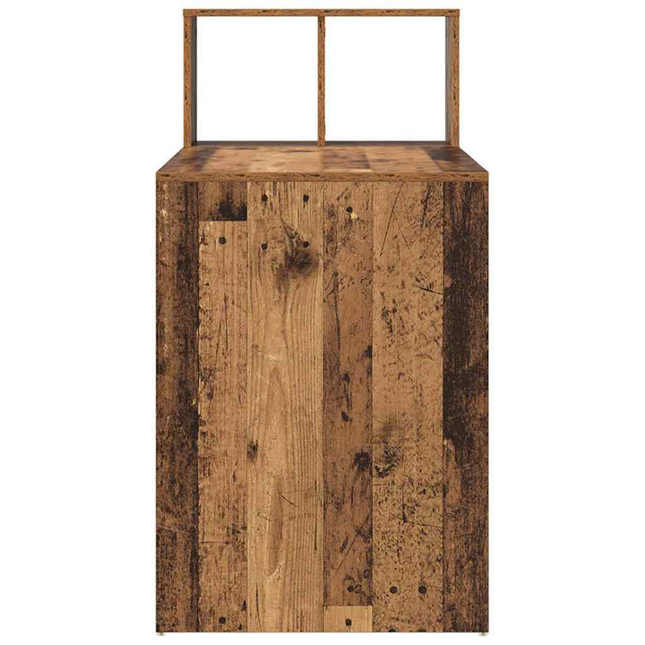 Bord med hylde Gammelt træ 108 x 55 x 103.5 cm Konstrueret træ