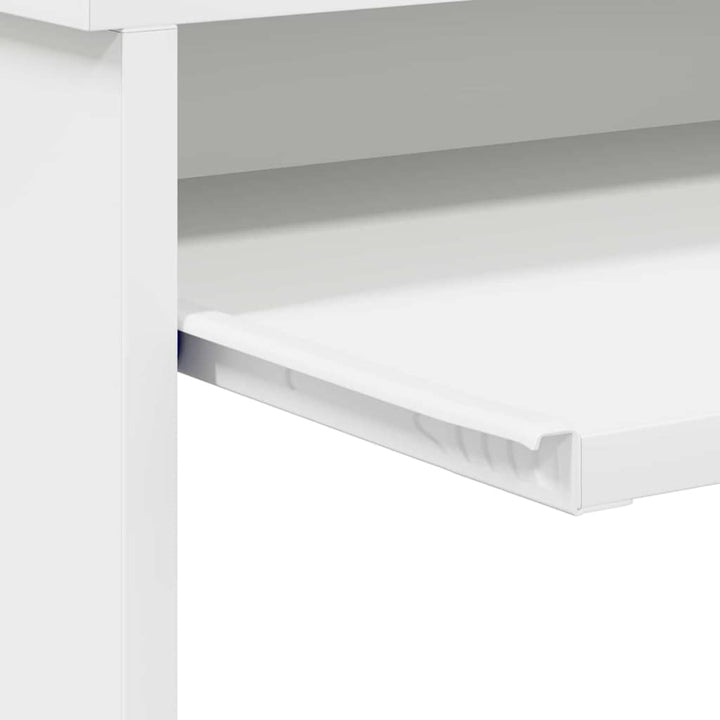 Bord med skuffe Hvid 106 x 41 x 88,5 cm Konstrueret træ