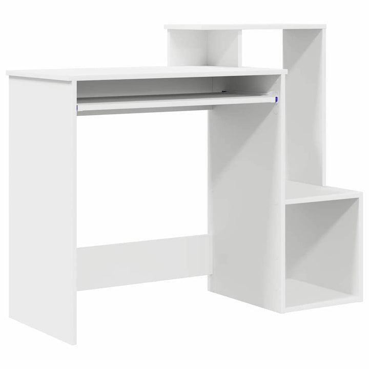 Bord med skuffe Hvid 106 x 41 x 88,5 cm Konstrueret træ