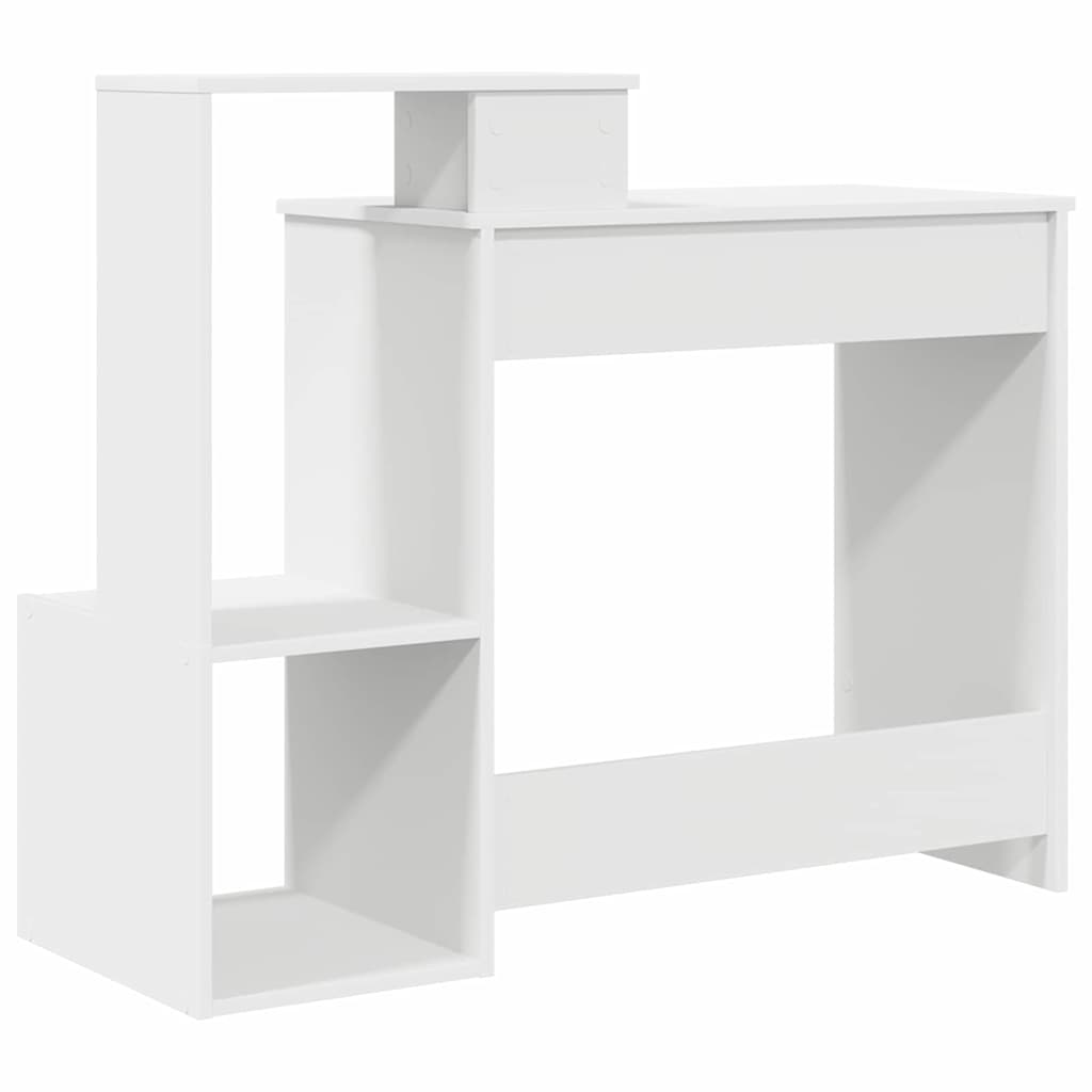 Bord med skuffe Hvid 106 x 41 x 88,5 cm Konstrueret træ