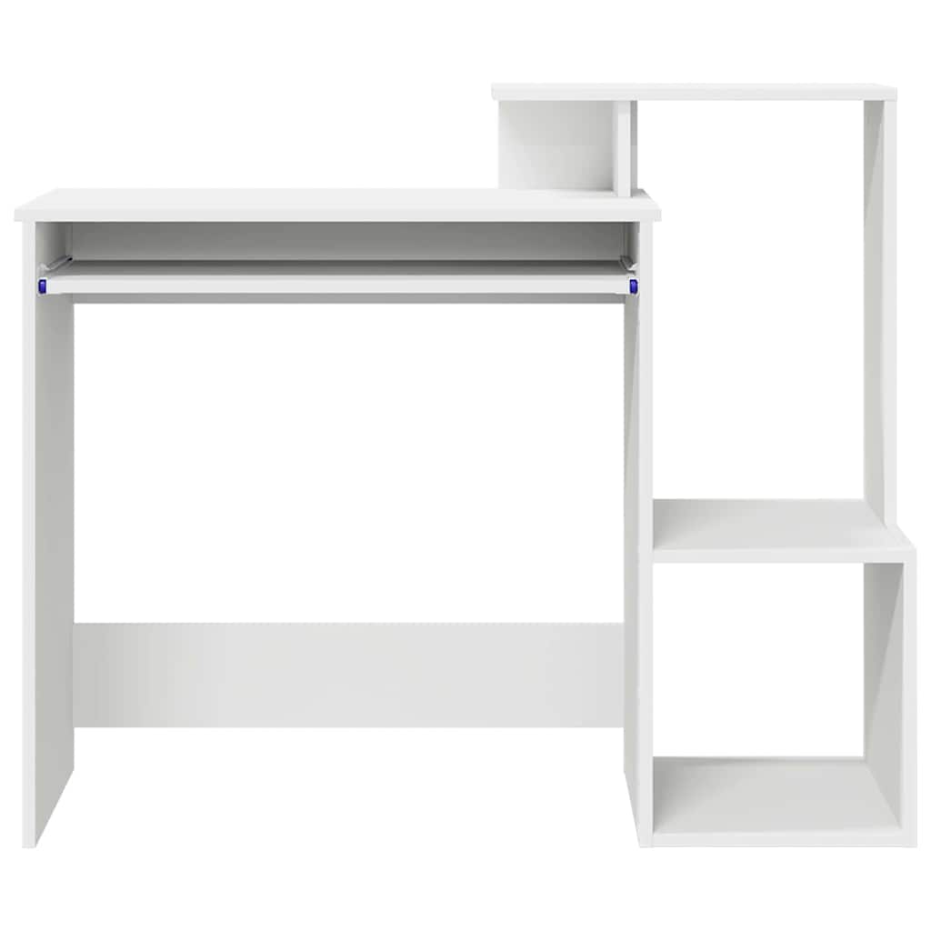 Bord med skuffe Hvid 106 x 41 x 88,5 cm Konstrueret træ