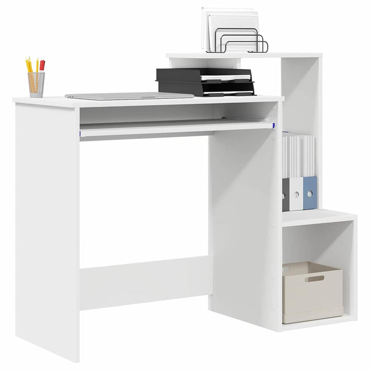 Bord med skuffe Hvid 106 x 41 x 88,5 cm Konstrueret træ