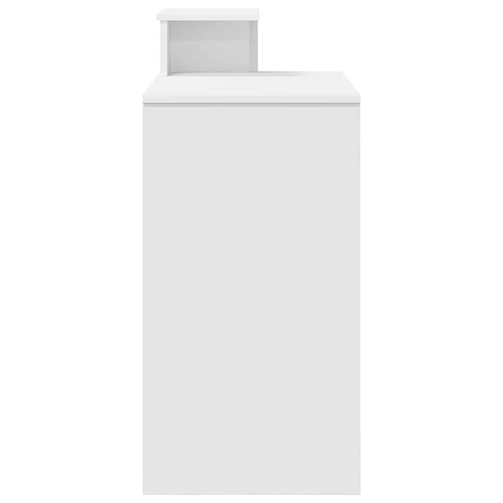 Bord med skuffe Hvid 106 x 41 x 88,5 cm Konstrueret træ