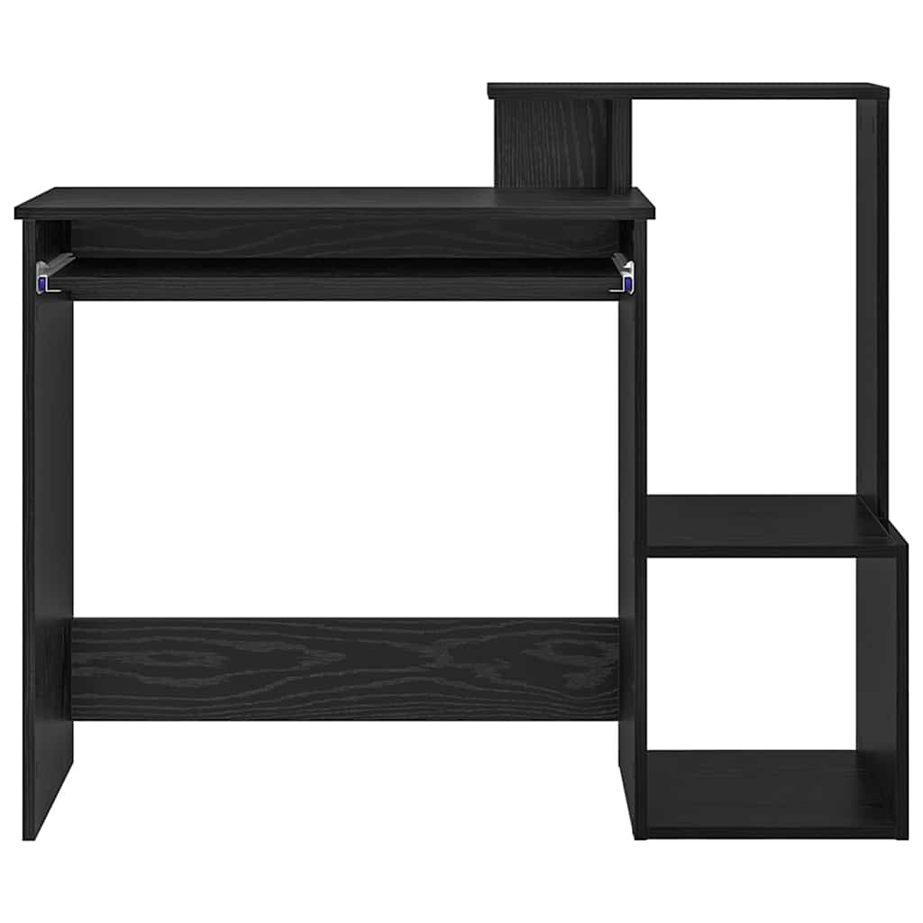 Bord med skuffe Sort eg 106 x 41 x 88,5 cm Konstrueret træ