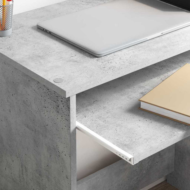 Bord med skuffe Beton Grå 106 x 41 x 88,5 cm Konstrueret træ