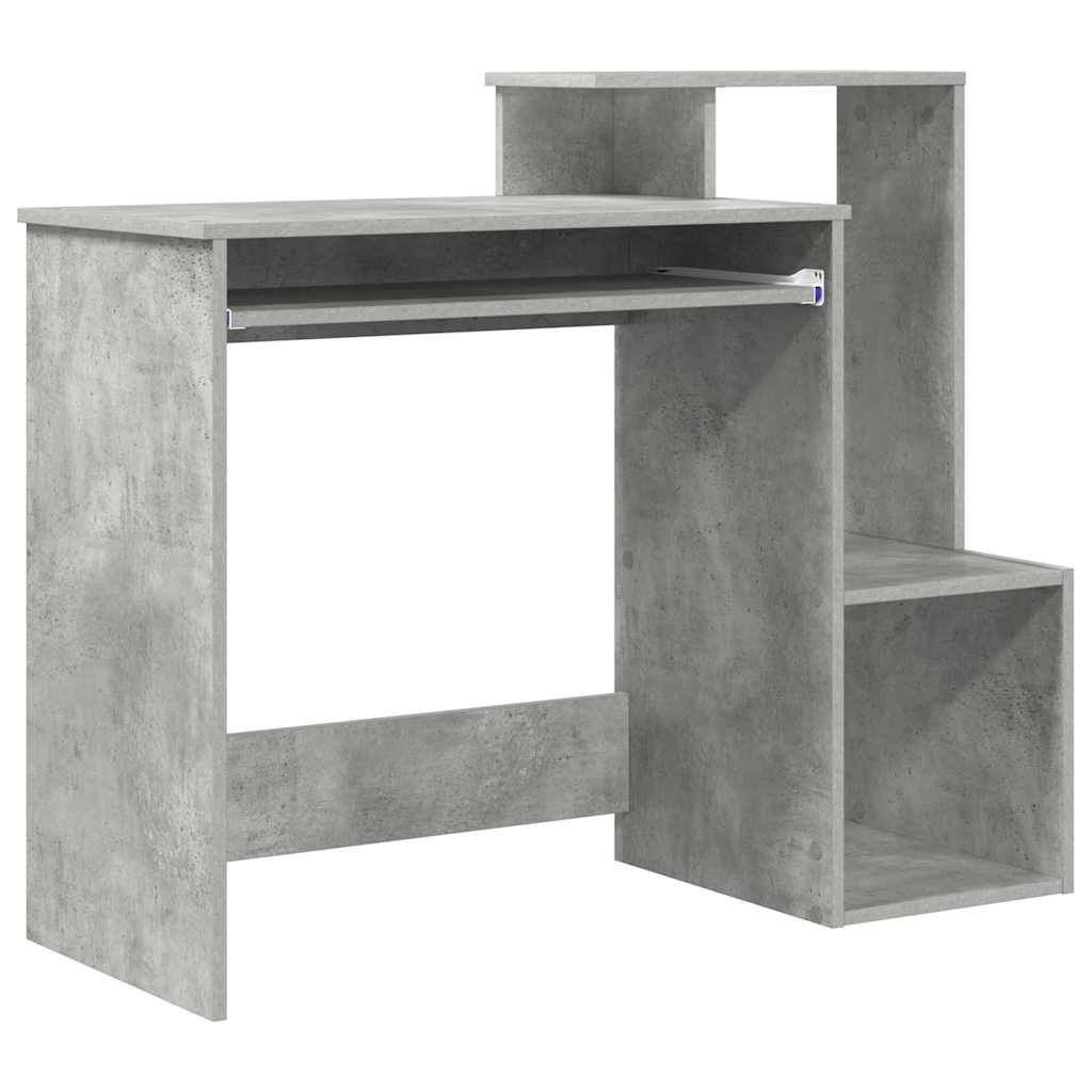 Bord med skuffe Beton Grå 106 x 41 x 88,5 cm Konstrueret træ