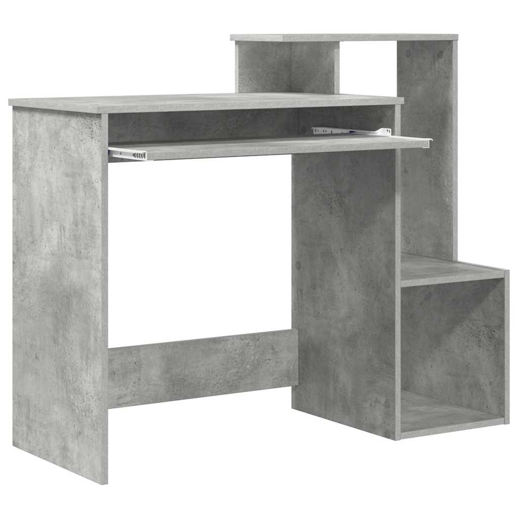 Bord med skuffe Beton Grå 106 x 41 x 88,5 cm Konstrueret træ