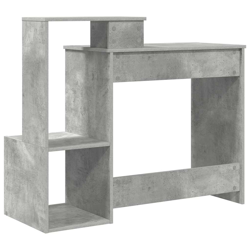 Bord med skuffe Beton Grå 106 x 41 x 88,5 cm Konstrueret træ