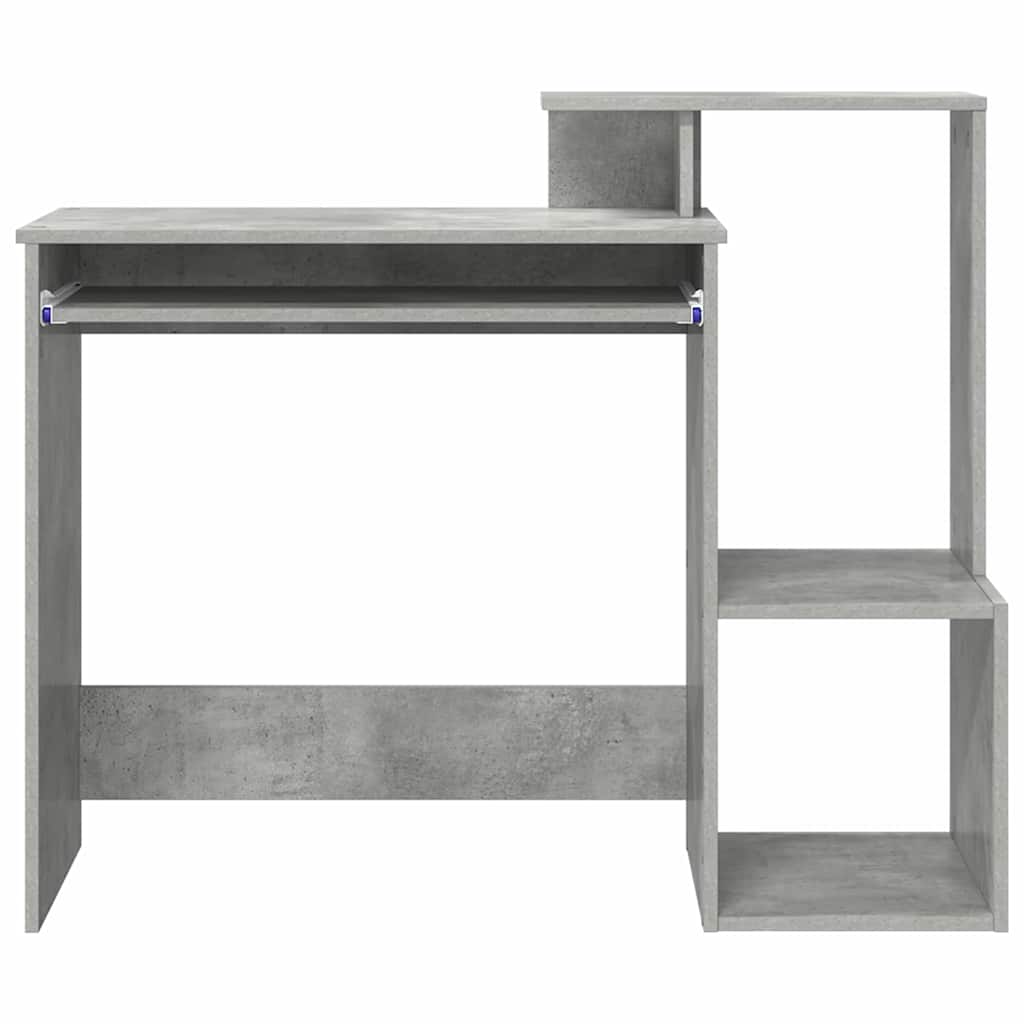 Bord med skuffe Beton Grå 106 x 41 x 88,5 cm Konstrueret træ