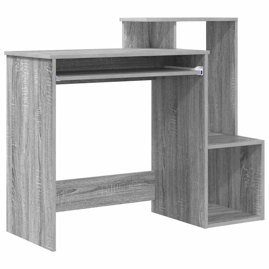 Bord med skuffe Grå Sonoma 106 x 41 x 88,5 cm Konstrueret træ