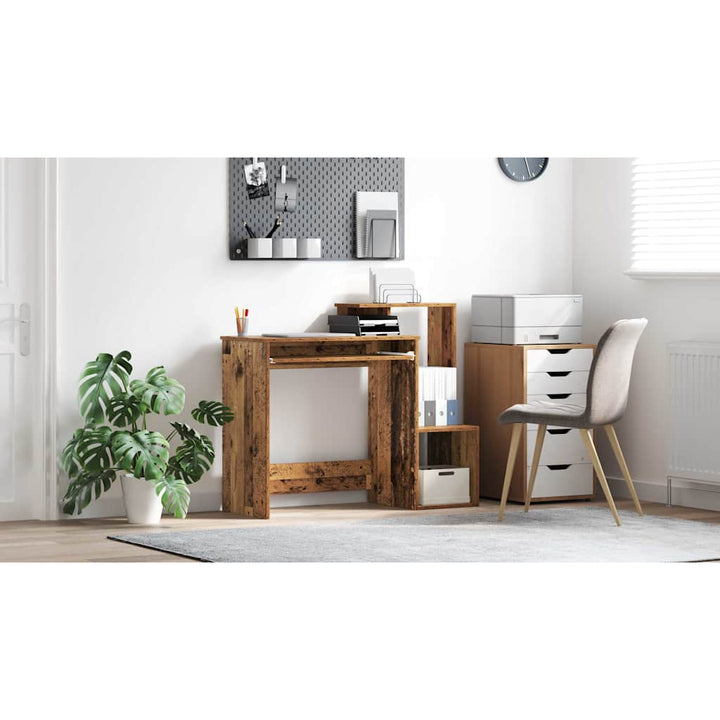 Bord med skuffe Gammelt træ 106 x 41 x 88,5 cm Konstrueret træ