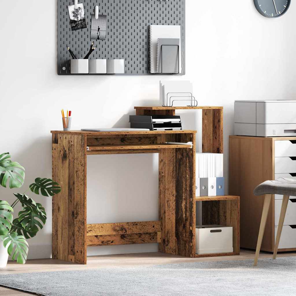 Bord med skuffe Gammelt træ 106 x 41 x 88,5 cm Konstrueret træ