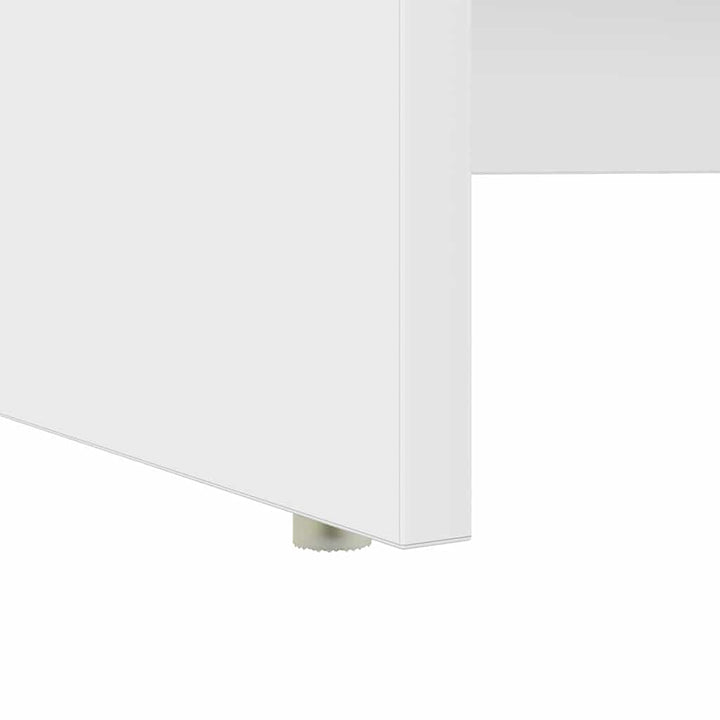 Bord med skuffe Hvid 120,5 x 44 x 88,5 cm Konstrueret træ