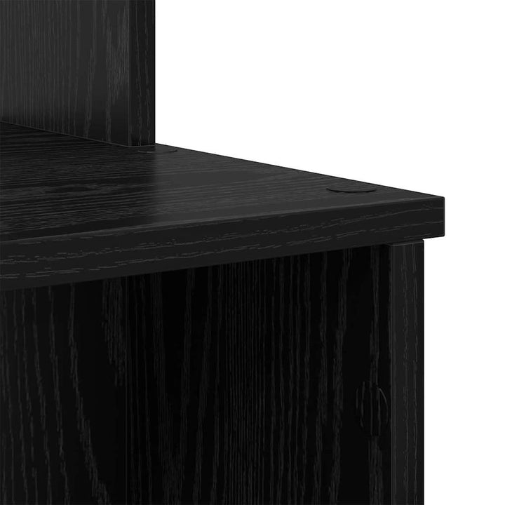 Bord med skuffe Sort eg 120,5 x 44 x 88,5 cm Konstrueret træ