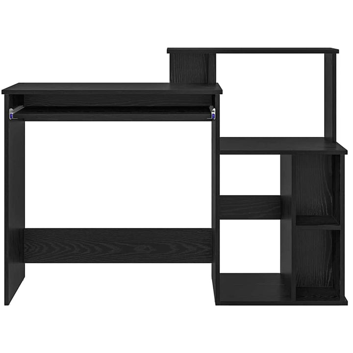 Bord med skuffe Sort eg 120,5 x 44 x 88,5 cm Konstrueret træ