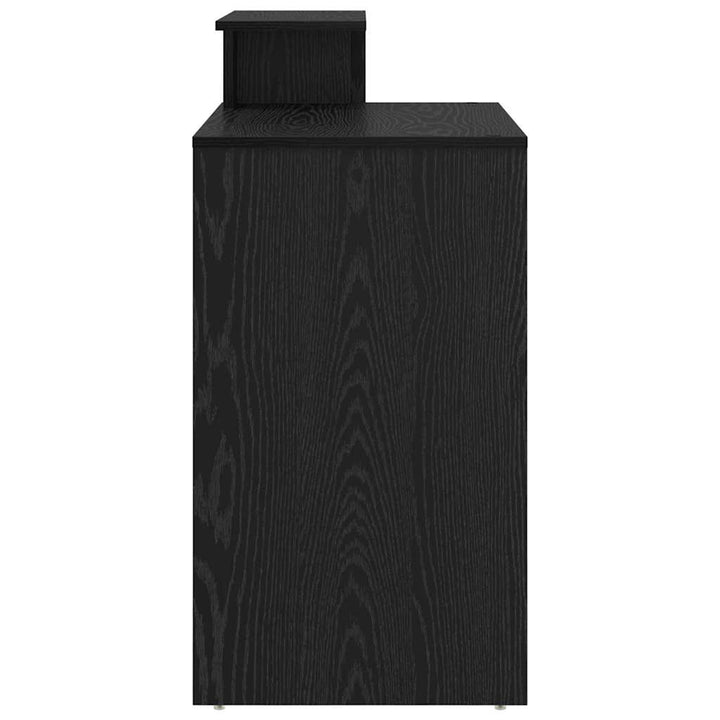 Bord med skuffe Sort eg 120,5 x 44 x 88,5 cm Konstrueret træ