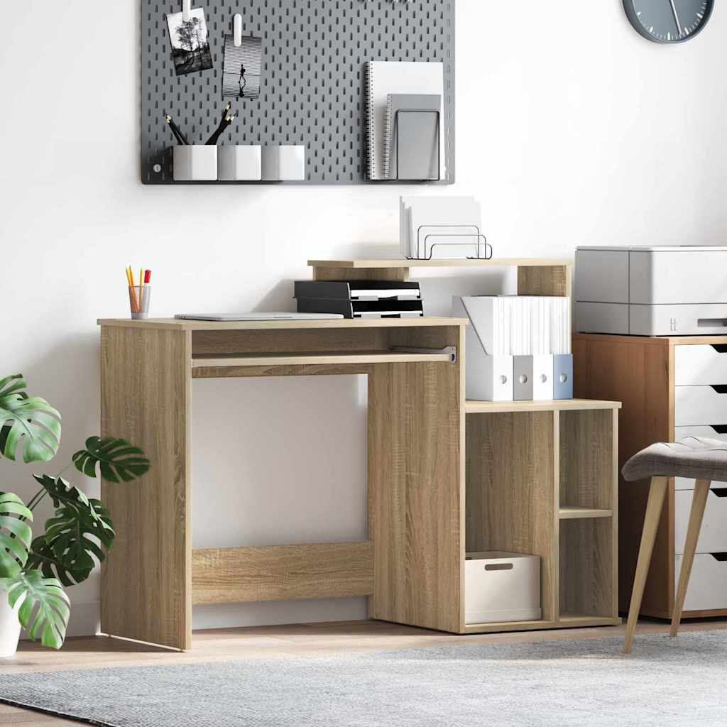 Bord med skuffe Sonoma eg 120,5 x 44 x 88,5 cm Konstrueret træ