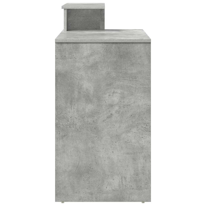 Bord med skuffe Beton Grå 120,5 x 44 x 88,5 cm Konstrueret træ