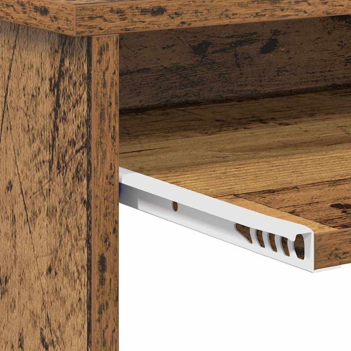 Bord med hylde Gammelt træ 120,5 x 44 x 88,5 cm Konstrueret træ