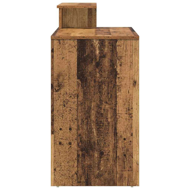 Bord med hylde Gammelt træ 120,5 x 44 x 88,5 cm Konstrueret træ