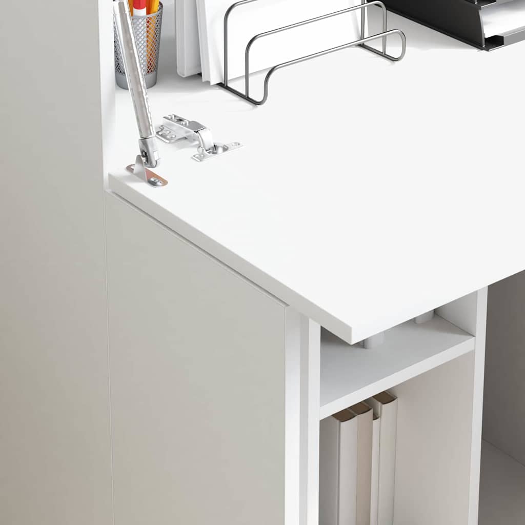Bord Hvid 71,5 x 31,5 x 106,5 cm Konstrueret træ