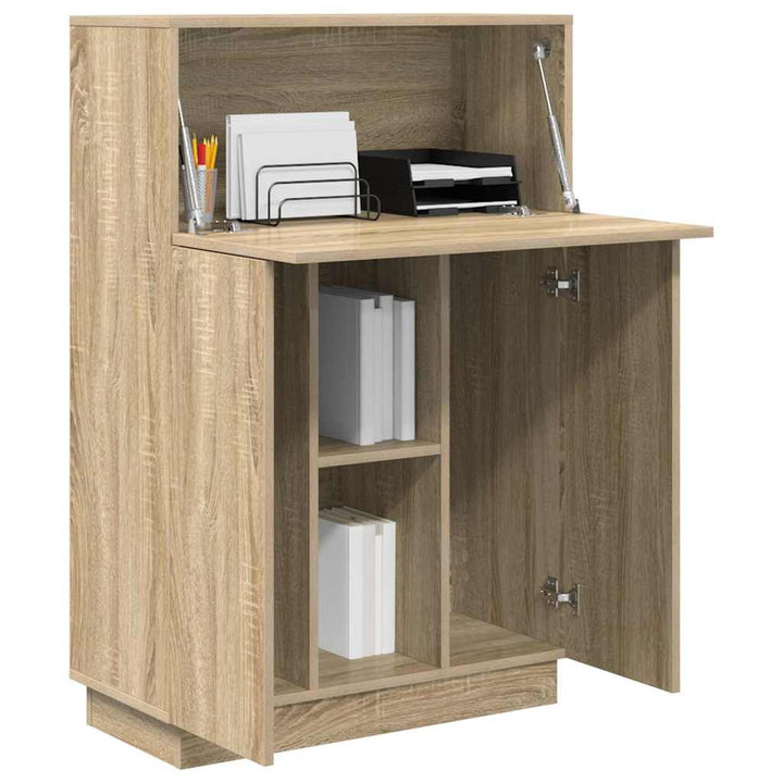 Bord med hylde Sonoma eg 71,5 x 31,5 x 106,5 cm Konstrueret træ