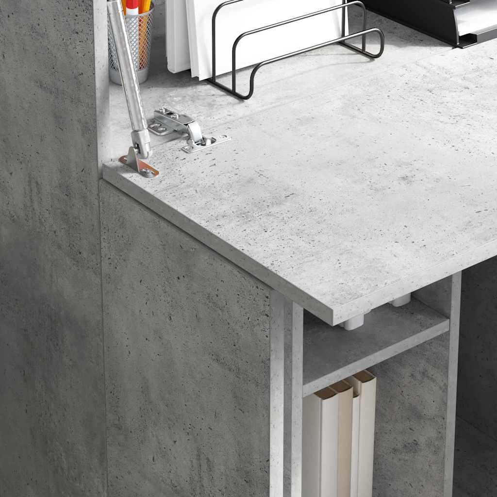 Bord Beton Grå 71,5 x 31,5 x 106,5 cm Konstrueret træ