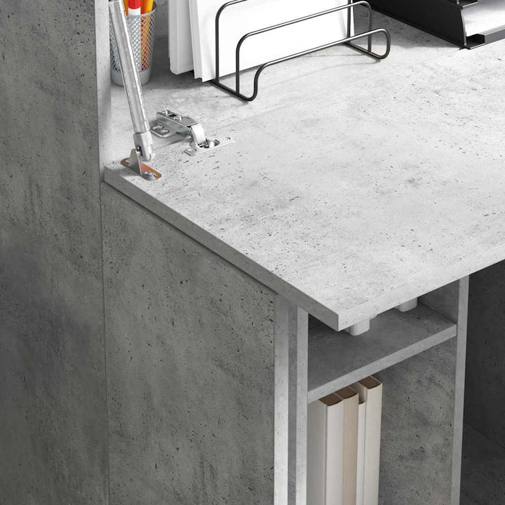 Bord Beton Grå 71,5 x 31,5 x 106,5 cm Konstrueret træ