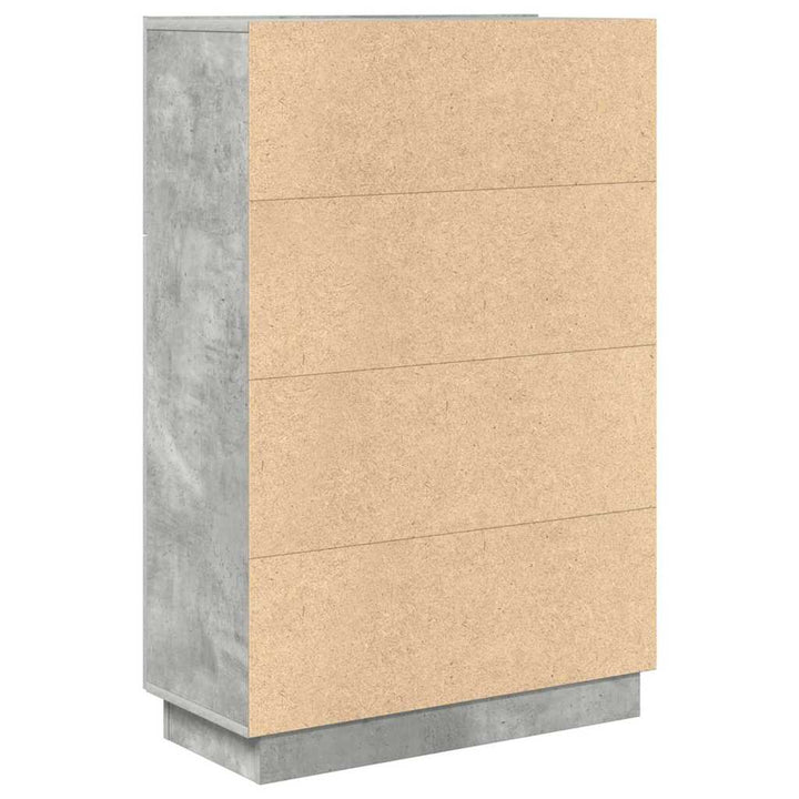 Bord Beton Grå 71,5 x 31,5 x 106,5 cm Konstrueret træ