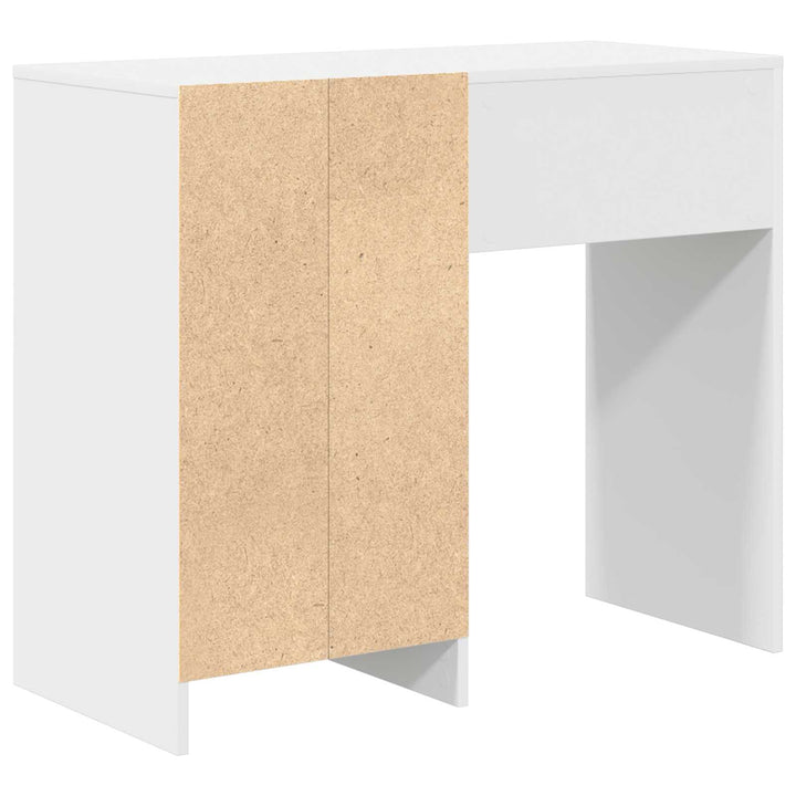 Bord med skuffe Hvid 90 x 37.5 x 75 cm Konstrueret træ