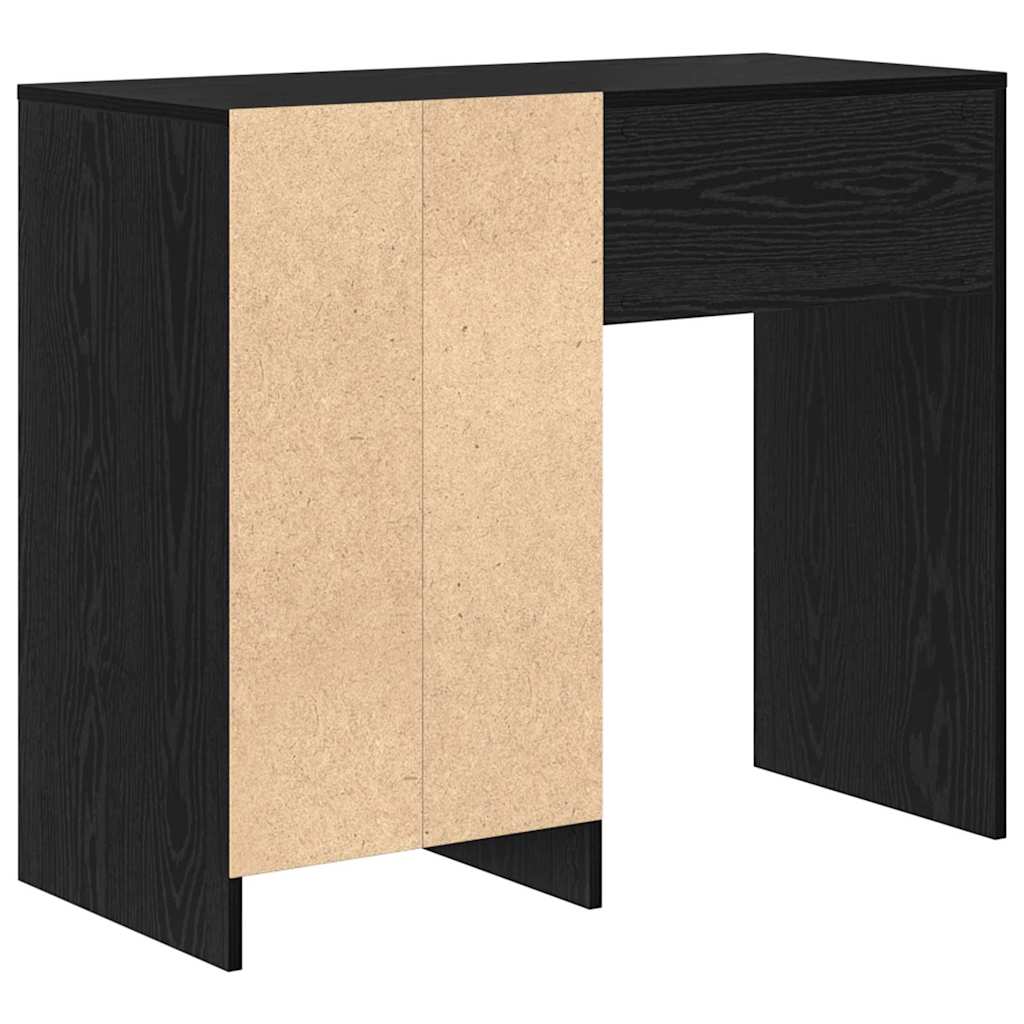 Bord med skuffe Sort eg 90 x 37.5 x 75 cm Konstrueret træ