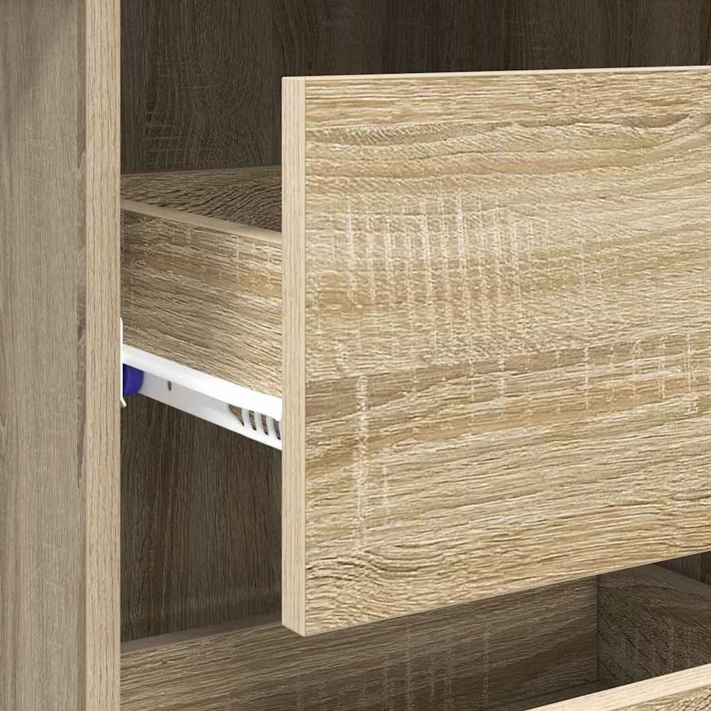 Bord med skuffe Sonoma eg 90 x 37.5 x 75 cm Konstrueret træ