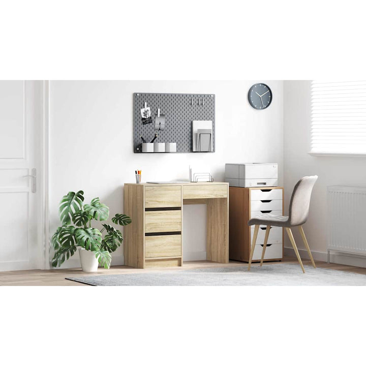 Bord med skuffe Sonoma eg 90 x 37.5 x 75 cm Konstrueret træ
