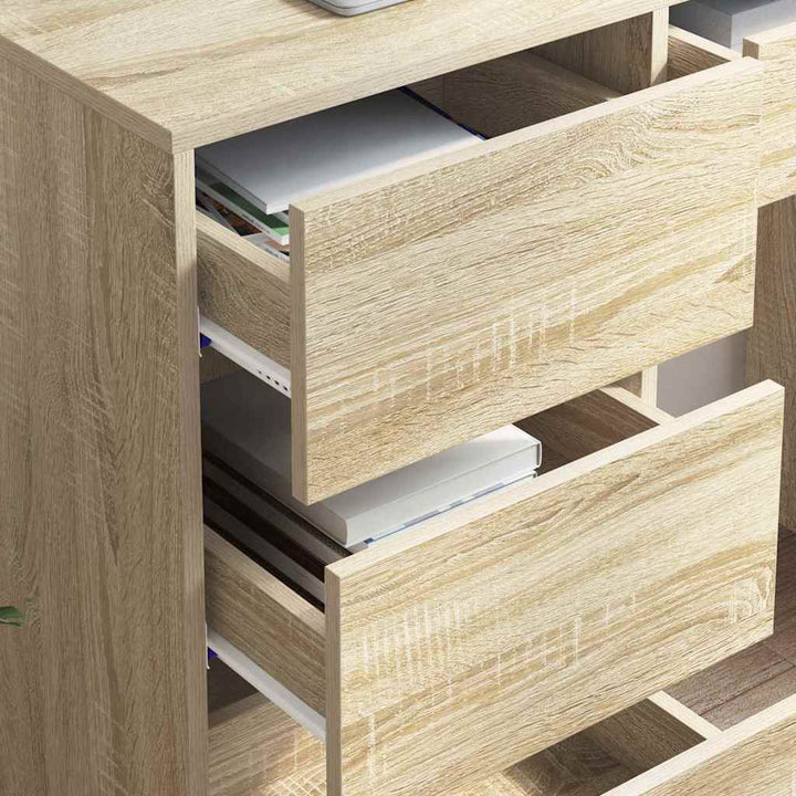 Bord med skuffe Sonoma eg 90 x 37.5 x 75 cm Konstrueret træ