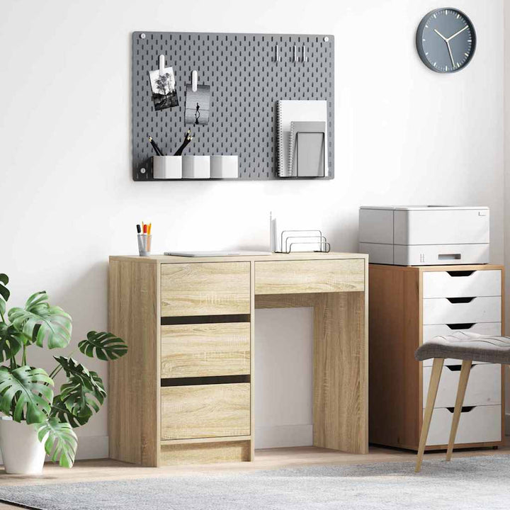 Bord med skuffe Sonoma eg 90 x 37.5 x 75 cm Konstrueret træ