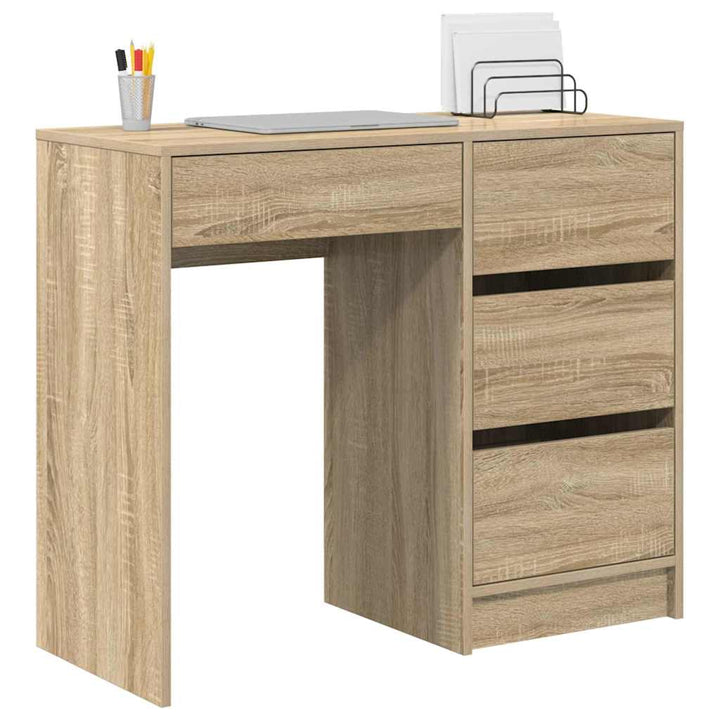 Bord med skuffe Sonoma eg 90 x 37.5 x 75 cm Konstrueret træ