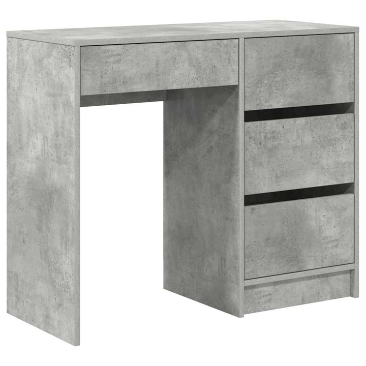 Bord med skuffe Beton Grå 90 x 37.5 x 75 cm Konstrueret træ