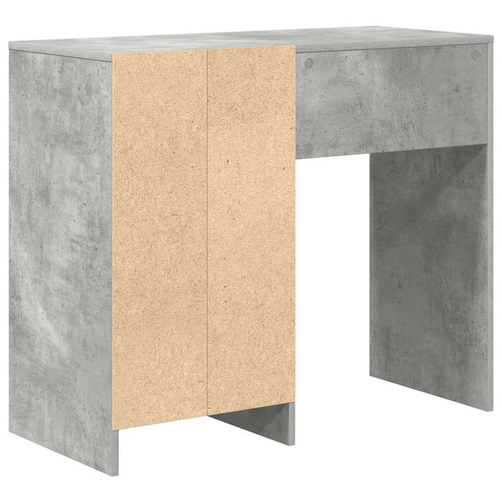 Bord med skuffe Beton Grå 90 x 37.5 x 75 cm Konstrueret træ