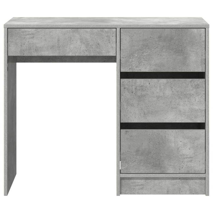 Bord med skuffe Beton Grå 90 x 37.5 x 75 cm Konstrueret træ