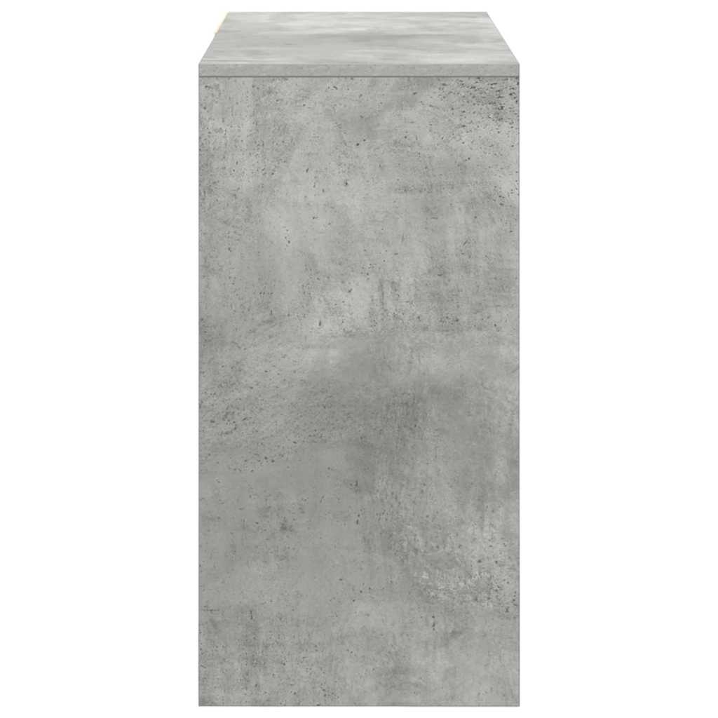Bord med skuffe Beton Grå 90 x 37.5 x 75 cm Konstrueret træ