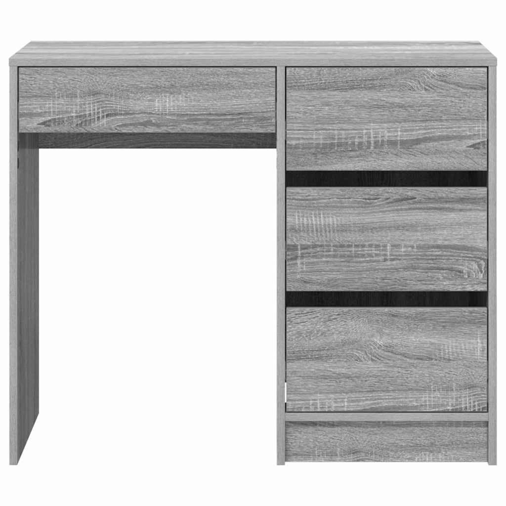 Bord med skuffe Grå Sonoma 90 x 37.5 x 75 cm Konstrueret træ