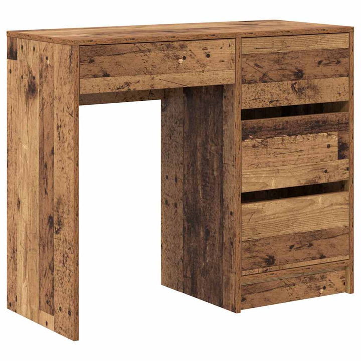 Bord med skuffe Gammelt træ 90 x 37.5 x 75 cm Konstrueret træ