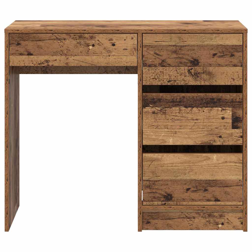 Bord med skuffe Gammelt træ 90 x 37.5 x 75 cm Konstrueret træ