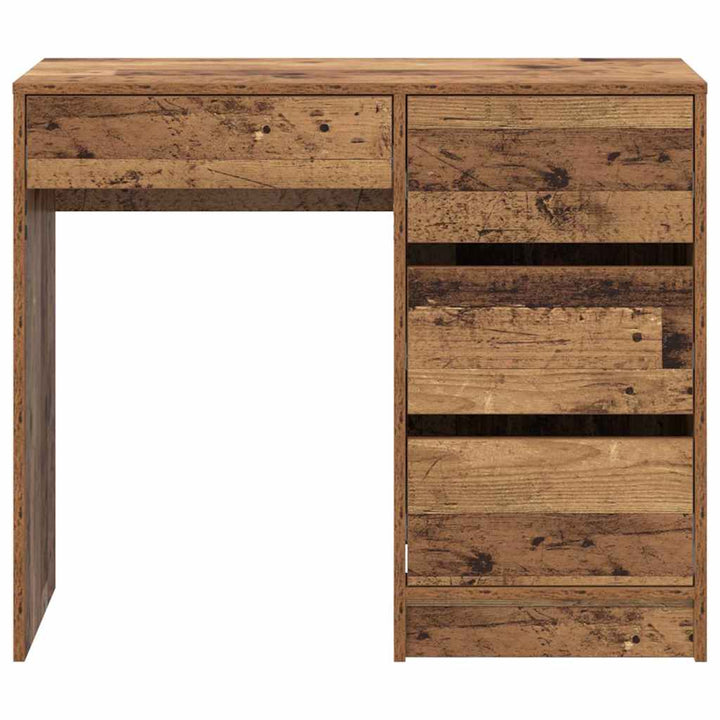 Bord med skuffe Gammelt træ 90 x 37.5 x 75 cm Konstrueret træ
