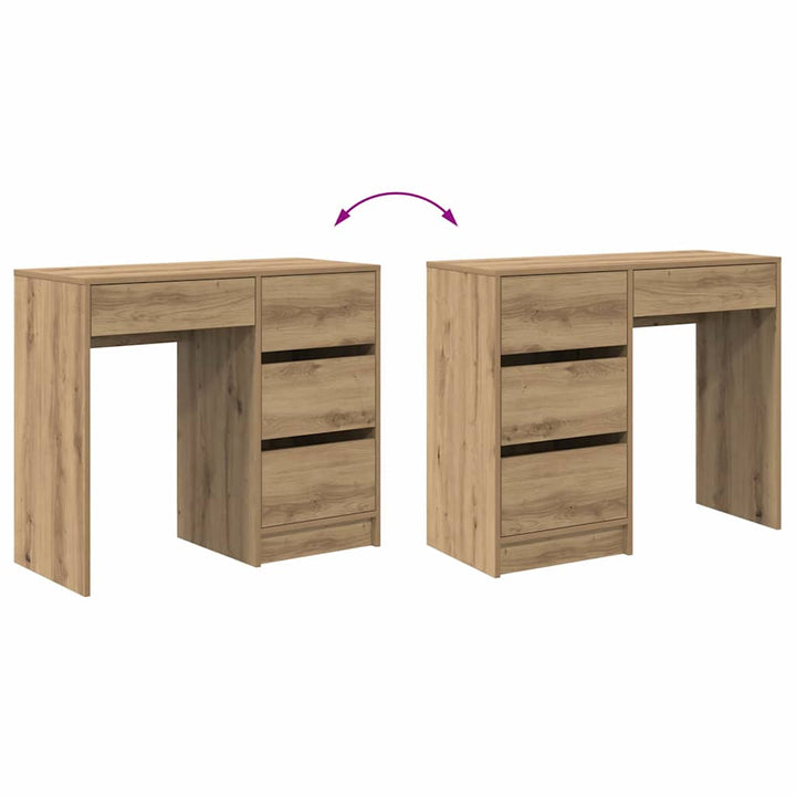 Bord Artisan Egetræ 90 x 37.5 x 75 cm Konstrueret træ