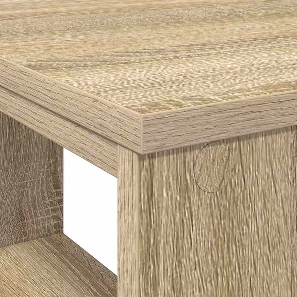 Bord med hylde Sonoma eg 90 x 50 x 75 cm Konstrueret træ